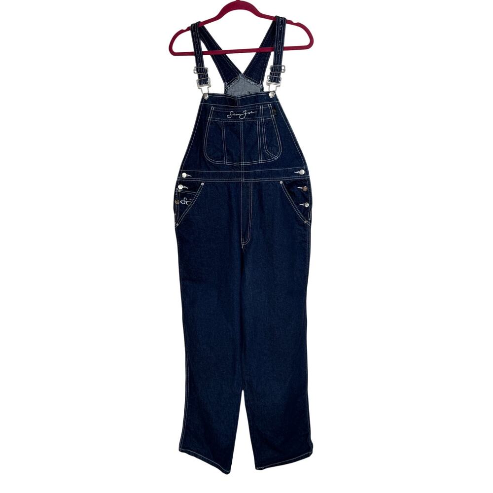 Vintage Sean John Denim Overalls Made in Hong Kong Dark Wash Y2K NWOT